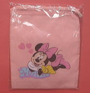 「ミニーマウス」巾着袋（１）